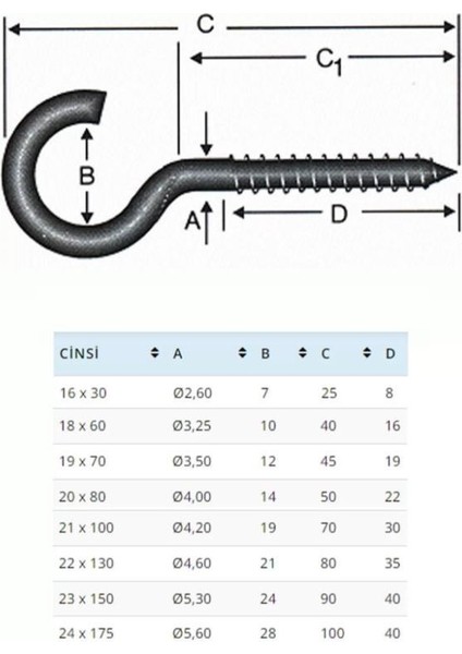 BA2180 21X80 Açık Piton 10 Adet fiyatları