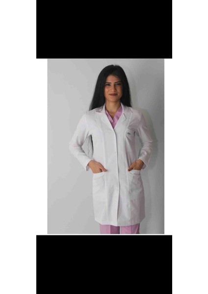 Kadın Beyaz Önlük Dar Kesim Hemşire-Işçi-Stajyer-Öğrenci