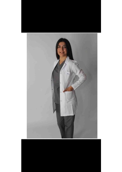 Kadın Beyaz Önlük Dar Kesim Hemşire-Işçi-Stajyer-Öğrenci fiyatları