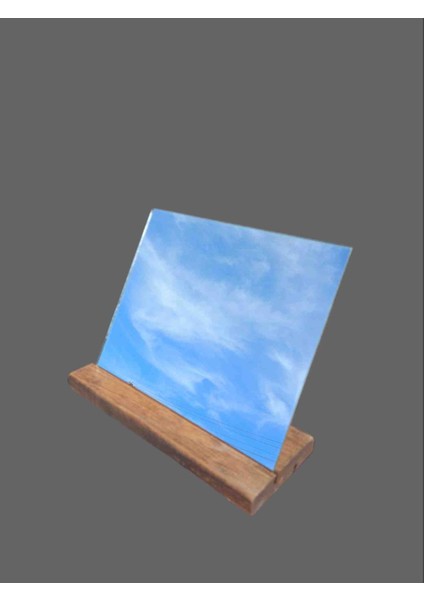 Makyaj Ayna 18 x 18 cm Ahşap Stand Çift Açılı fiyatları