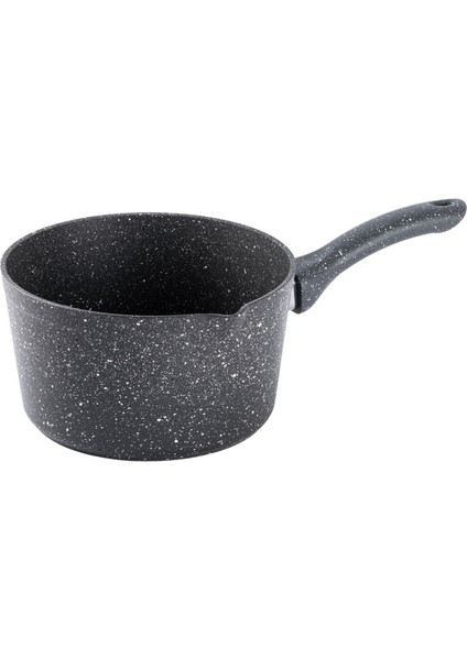 Gri Granit Kaçerol Sütlük 16CM