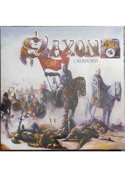 Saxon - Crusader Plak ( Renkli-Limitli Baskı)