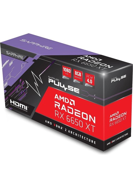 RX6650XT Pulse Radeon Gamıng Oc Amd 8gb Gddr6 Ekran Kartı 11319-03-20G