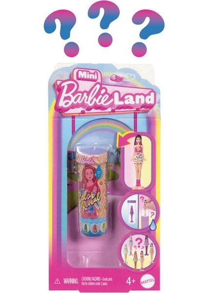 JCR08 Mini Barbieland Color Reveal Sürpriz Bebek -1 Adet Fiyatıdır