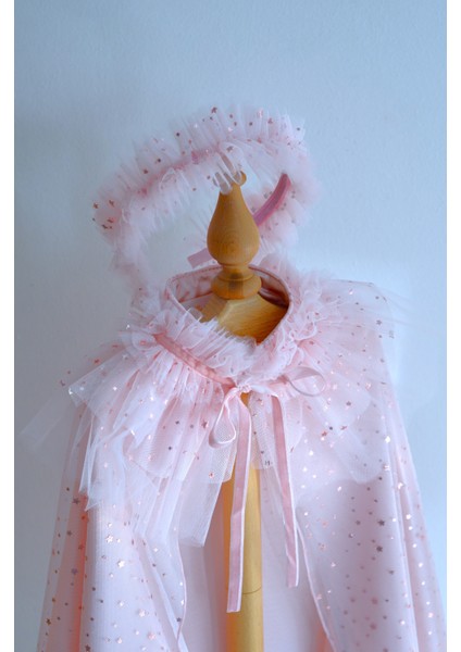 Kız Çocuk Işıltılı Tül Pelerin modelleri