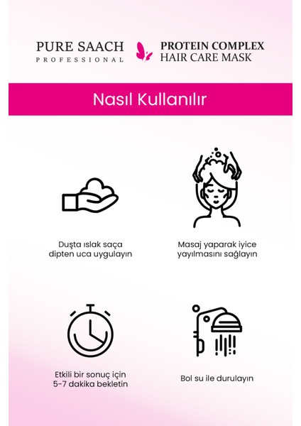 PURE SAACH PROFESSİONAL 2 ÜRÜN BİR ARADA COLOGEN& BİOTİN SHAMPOO Ve SAÇ BAKIM MASKE