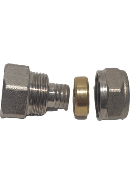 (10'lu Paket) Ø16X1/2" Iç Dişli Mini Pex Rekor - Mobil Sistem Boru Bağlantı Rekoru