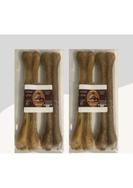 27 cm Naturel Press Çiğneme Kemiği 2 Paket (4 Adet)