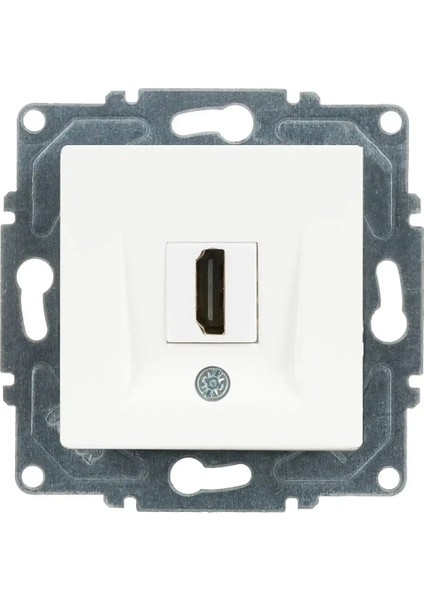 Eqona Radius Neoline HDMI Prizi, Beyaz (Mekanizma + Tuşkapak)