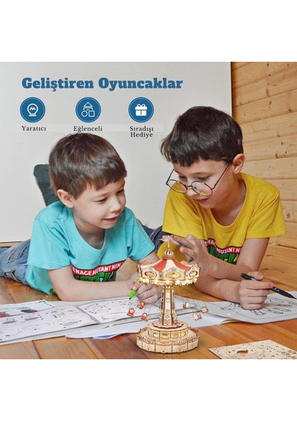 Minyatür Hayal Salıncağı | Ahşap Hayal Salıncağı Maketi | 3D Puzzle