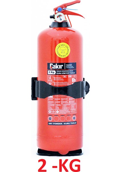 Çakır 2 kg Yangın Söndürme Tüpü - Kuru Kimyevi Tozlu Abc