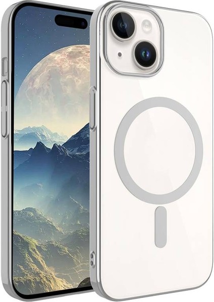 Apple iPhone 15 Plus Magsafeli Athera Premium Şık Pc Sert Silikon Kapak