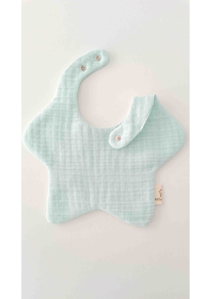4'lü Yıldız Grili Pamuklu 8 Katlı Müslin Bebek Salya Önlüğü / Mama Önlüğü /nikel Free modelleri