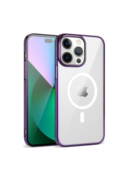 Apple iPhone 14 Pro Magsafeli Athera Premium Şık Pc Sert Silikon Kapak