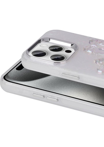 iPhone 15 Pro Max Kılıf Şeffaf Kabartma Figürlü Mimmy Silikon Kapak