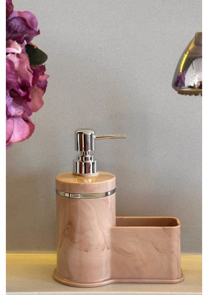 Mutfak Veya Banyo İçin Şık Altın Rengi Detaylı Süngerlikli Sıvı Sabunluk , Yerli Üretim indirimleri