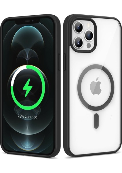 Apple iPhone 12 Pro Kılıf Morvex Premium Renkli Magsafe Sert Silikon Kapak