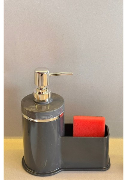 Mutfak Veya Banyo İçin Şık Altın Rengi Detaylı Süngerlikli Sıvı Sabunluk , Yerli Üretim