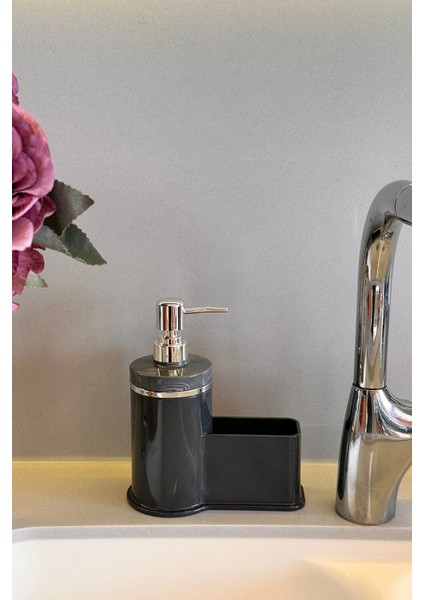 Mutfak Veya Banyo İçin Şık Altın Rengi Detaylı Süngerlikli Sıvı Sabunluk , Yerli Üretim indirimleri