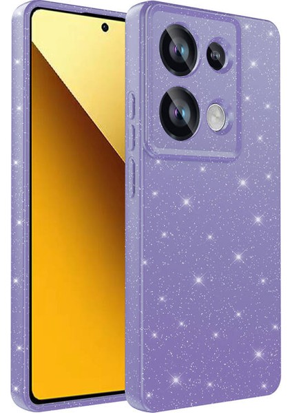 Redmi Note 13 Pro 4g Kılıf Parlak Simli ve Kamera Korumalı Spoty Silikon Kapak