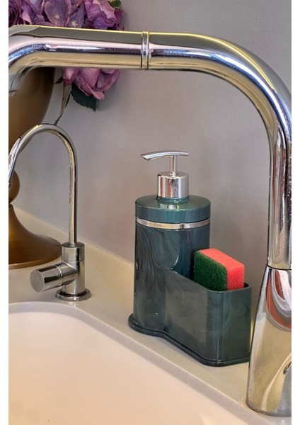 Mutfak Veya Banyo İçin Şık Altın Rengi Detaylı Süngerlikli Sıvı Sabunluk , Yerli Üretim modelleri