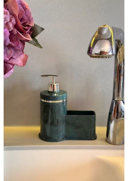 Mutfak Veya Banyo İçin Şık Altın Rengi Detaylı Süngerlikli Sıvı Sabunluk , Yerli Üretim indirimleri