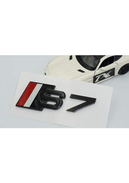 S7 Siyah Gri Kırmızı 3m Bagaj Logo Audi Ile Uyumlu modelleri