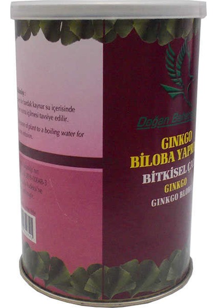 Doğal Ginkgo Biloba Yaprağı 100 gr Teneke Kutu modelleri