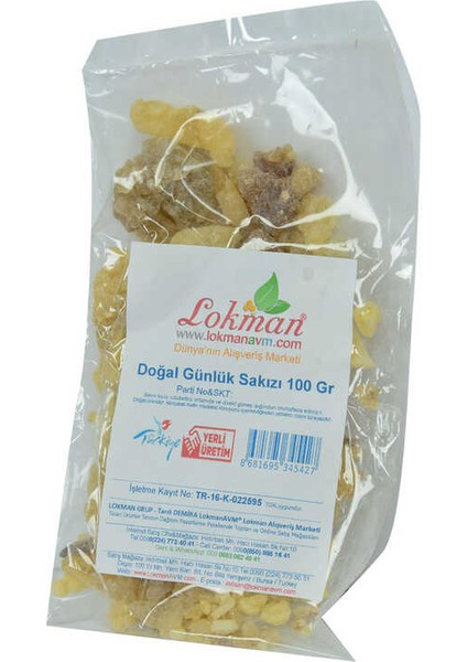 Ak Günlük Sakızı Doğal 100 gr Paket modelleri