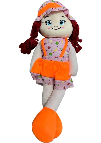 Turuncu Kıyafetli Bez Bebek - 50 cm Bez Bebek modelleri