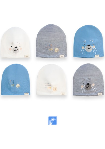 Cotton Çift Kat Erkek Bebek Penye Bere ( 0-18 Ay ) modelleri