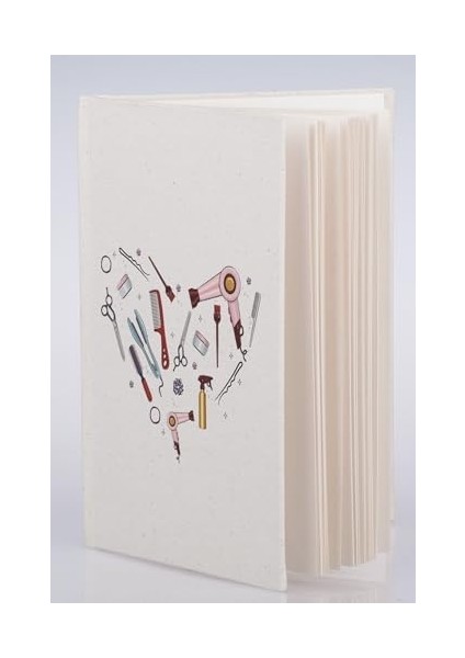 Kadın Kuaförüne Hediye 100 Yaprak (200 Sayfa) Çizgisiz Kanvas Defter - Not Defteri fiyatları