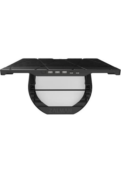 ZM-NS3000 17" 200MM Fanlı 6 Kademe Yuksekli̇k Ayarlı Tyep-C Data Baglantılı Notebook Stand ve Sogutucu