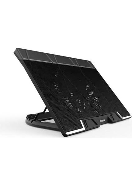 ZM-NS3000 17" 200MM Fanlı 6 Kademe Yuksekli̇k Ayarlı Tyep-C Data Baglantılı Notebook Stand ve Sogutucu