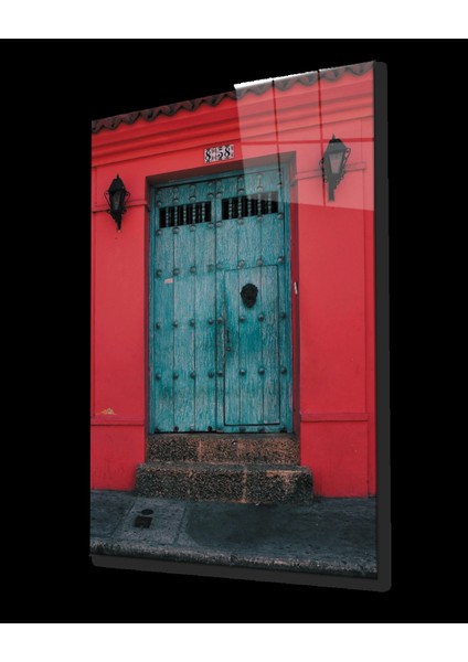 - Turkuaz Ahşap Kapı Cam Tablo fiyatları