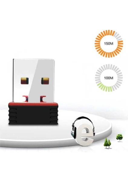 Wireless USB Wi-Fi Adaptör Dongle Network Lan Aparatı