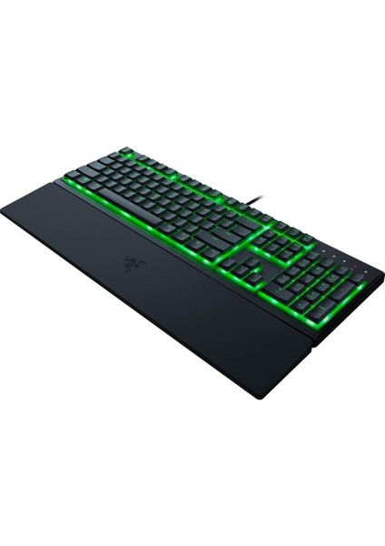 Menashop Ornata V3 x Oyun Klavyesi: Düşük Profilli Tuşlar - Sessiz Membran Anahtarları - Dökülmeye Dayanıklı - Chroma Rgb Aydınlatma - Ergonomik Bilek Desteği - Snap Tap