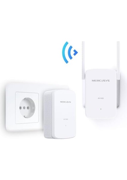 MP510 Kıt, AV1000, N300 Mbps, Tak ve Kullan (Kurulum Gerektirmez), Gigabit Ethernet Portlu Powerline Wifi Kiti