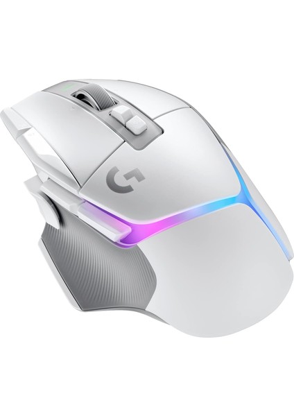 Menashop G G502 x Plus Lıghtspeed Kablosuz Oyun Mouse'u, Lıghtsync Rgb Aydınlatma, Lıghtforce Hibrit Anahtarlı Optik Mouse, Hero 25K Oyun Sensörü, Macos, Windows ve Pc ile Uyumlu, Beyaz