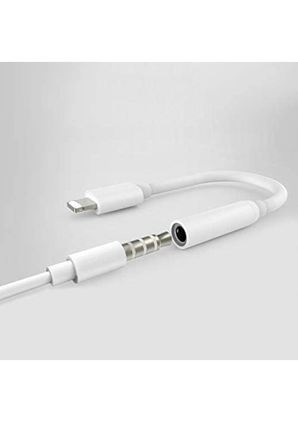 iPhone Lightning 3,5 Kulaklık Dönüştürücü Aparat (Sadece Müzik Dinlemek Içindir) Bluetoothsuzdur