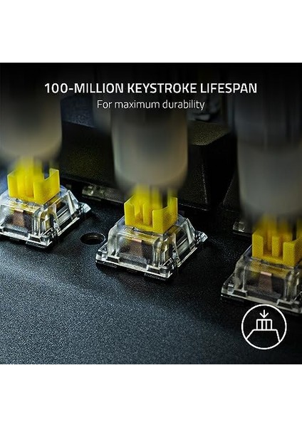 Menashop Mekanik Anahtarlar Paketi — Sarı Dokunmatik Anahtar (3. Nesil, LED Lensli Şeffaf Anahtar Muhafazası, 100 Milyona Kadar Tuş Vuruşu, Çok Amaçlı 3 Pimli Konektörler) fiyatları