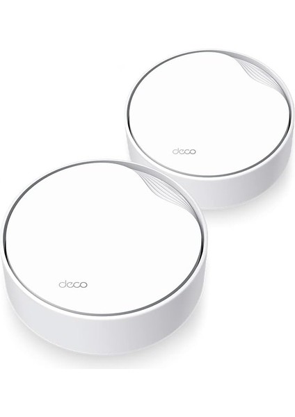 MenaRise Deco X50-POE(2-PACK), AX3000 Mbps, Poe Destekli, Dual-Band, 2,5gbps Ethernet Portu, 150 Cihaza Kadar Bağlantı, 420 M² 'ye Kadar Kapsama, Mobil Uygulama ile Kolay Kurulum, Wi-Fi 6 Mesh Sistemi