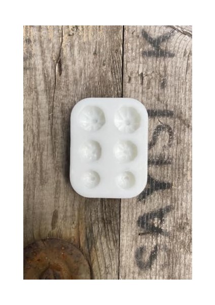 Menashop Concept Kabak Mini Altılı Mum Kalıbı (Silikon)