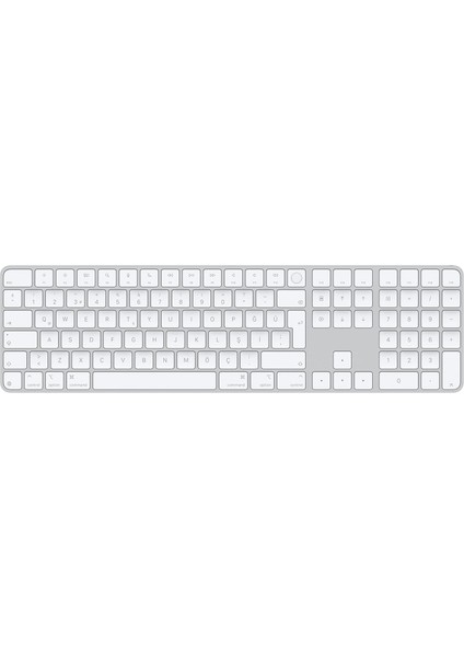 Menashop Touch Id Özellikli ve Sayısal Tuş Takımlı Magic Keyboard: Bluetooth, Şarj Edilebilir. Çipe Sahip Mac Bilgisayarlarla Çalışır; Türkçe Q Klavye, Beyaz Tuşlar (Usb-C)