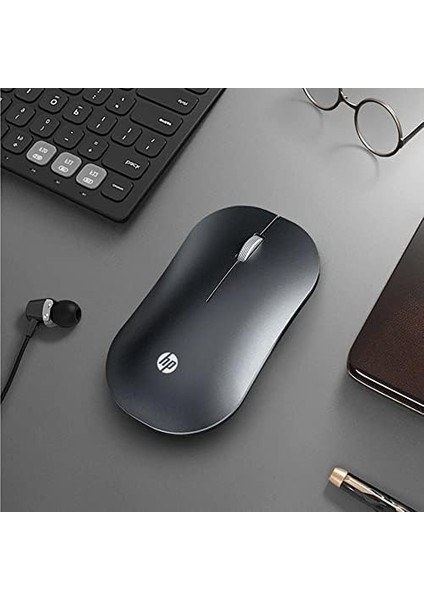 Menashop DM10 2,4ghz Bluetooth Wireless Kablosuz Sessiz Mouse (Siyah)