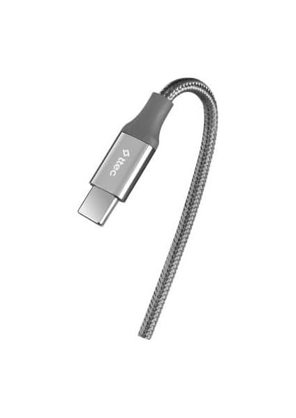 Alumicable Type-C To Type-C 300CM 65W Pd/qc Hızlı Şarj ve Data Kablosu 2DK52UG Uzay Gri