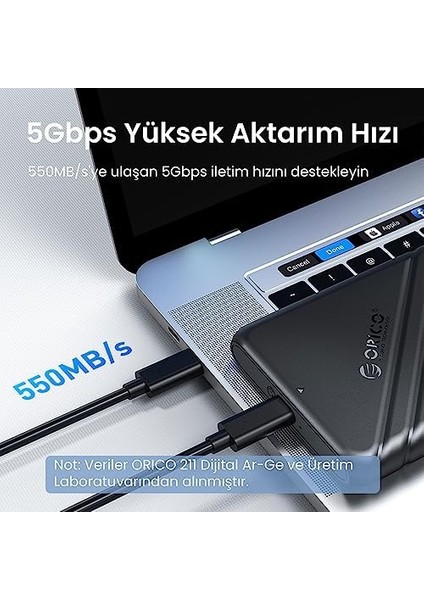 USB 3.0 Micro B 2.5' Inch Sata SSD Hard Disk Kutusu Siyah