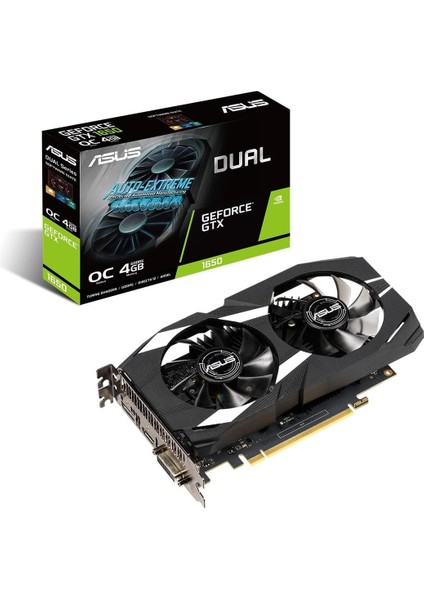 Menashop Geforce Gtx 1650 DUAL-GTX1650-O4GD6-P-EVO 4 GB Gddr6 Oc DVI HDMI Dp Ekran Kartı