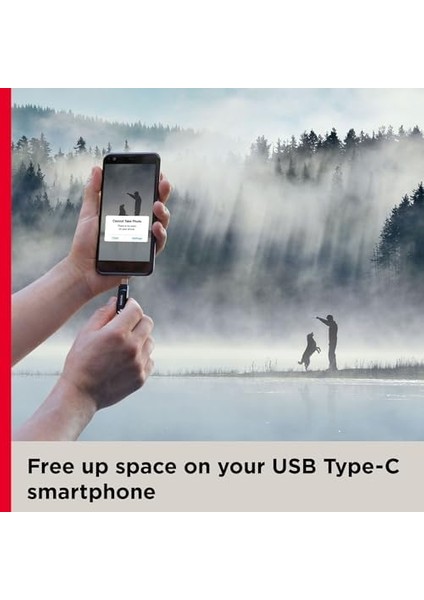 Ultra Dual Drive Go USB Type-C 1 Tb (Android Akıllı Telefon Hafızası, USB Type-C Bağlantısı, 400 Mb/s Okuma Hızı, Anahtarlık Olarak Kullanım Mümkündür)
