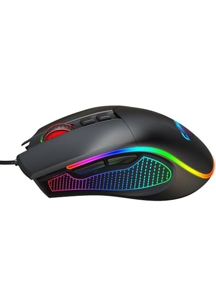 Menashop Crossfire V1 12800 Dpi Makro Yazılımlı Chromatic Rgb Gaming Mouse - Siyah